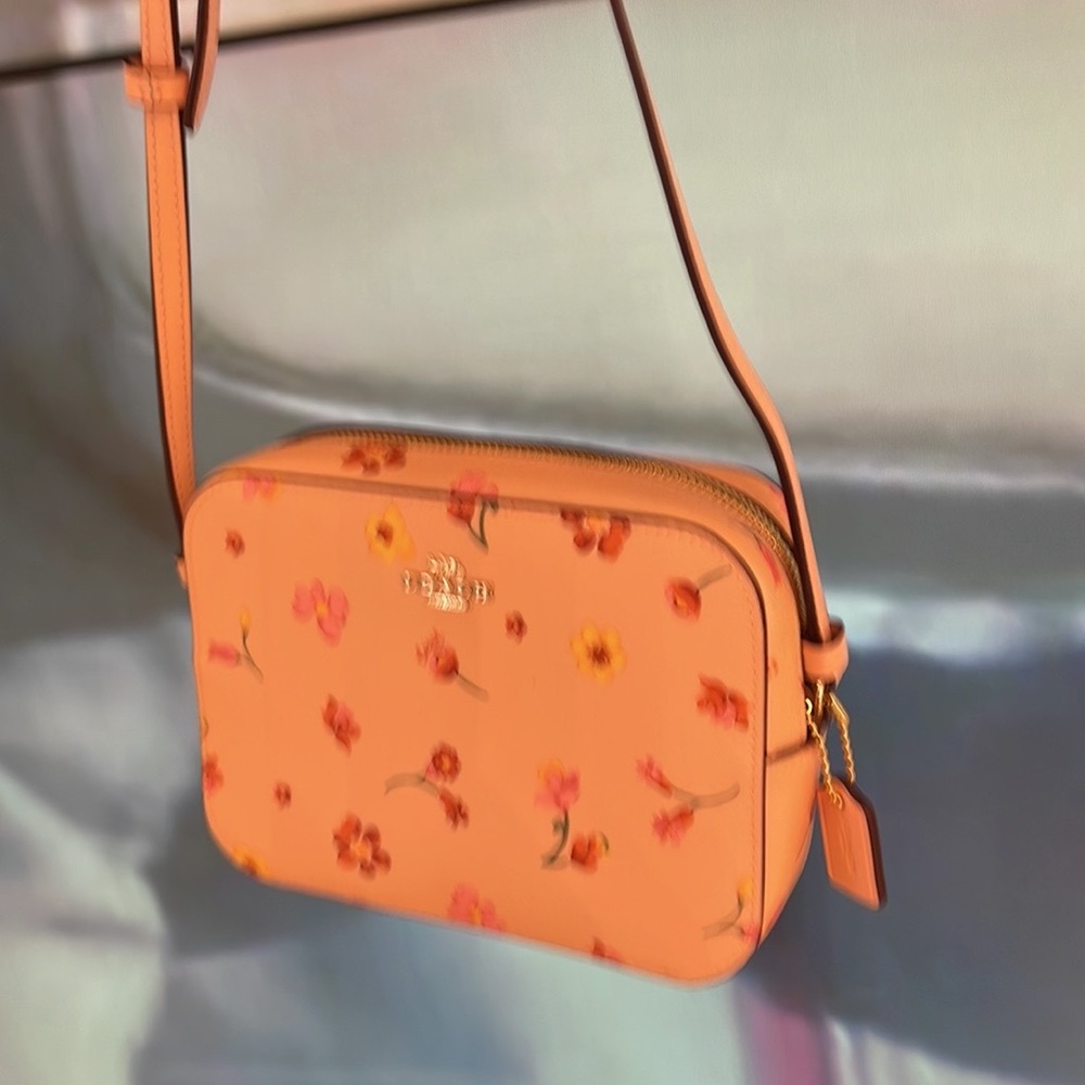 Coach c8699 Mini Camera Bag With Mystical Floral Print Faded Blush Multi - Picture 10 of 16